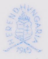 Herendi süteményes készlet, kézzel festett, jelzett, hibátlan