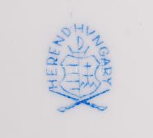 Herendi Viktória mintás doboz, kézzel festett, jelzett, hibátlan, 17×12 cm, m:5 cm