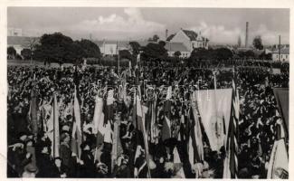 Losonc, bevonulás / entry of the Hungarian troops, vissza So. Stpl (EK)