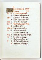 A pannonhalmi hóráskönyv, minikönyv hasonmás kiadás. Bp., 1982, Európa, Helikon. Egészbársony kötésb...