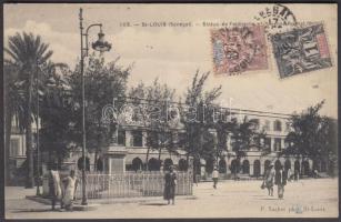 Saint-Louis Faidherbe statue, barracks (fl)