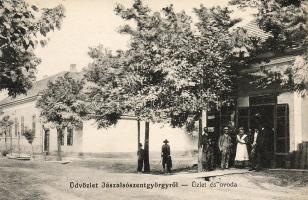 Jászalsószentgyörgy Geschäft u. Kindergarten