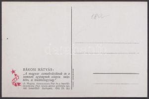 Rákosi Mátyás, Szakasits Árpád