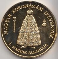Szabó Géza (1939-) 2000. Magyar Koronázási Jelvények - Államalapítás 1000. évfordulója" aranyoz...