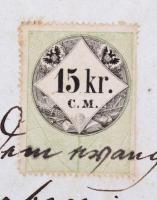 1858 Szepesszombat (Georgenberg) Szopkó János plébános saját kézzel írt igazolása Szél Kálmán nagysz...