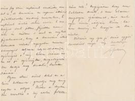 1907 Tisza István miniszterelnök saját kézzel írt és aláírt levele református egyházi ügyben, melybe...