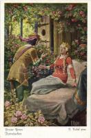 Mese motívumlapok / Brüder Grimm Serie, pinx O. Kubel, 6 unused postcards