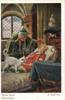 Mese motívumlapok / Brüder Grimm Serie, pinx O. Kubel, 6 unused postcards