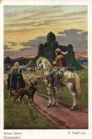 Mese motívumlapok / Brüder Grimm Serie, pinx O. Kubel, 6 unused postcards