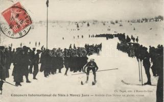 Morez, Jura; international ski championship