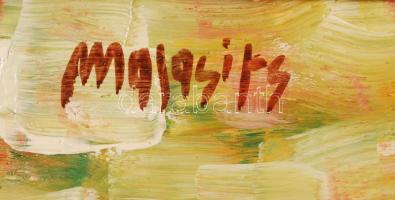 Malasists Zsolt (1961-):Mint hal a vízben I. Olaj, farost, jelzett, keretben, 30×40 cm