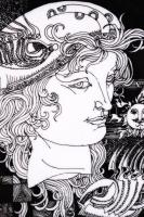 Hollóházi Szász Endre tervezte falitányér, matricás, jelzett, hibátlan, d:20 cm