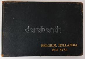 1938 nyara, Belgium, Hollandia, Franciaország, Svájc, Magyarország, 118 db fotó albumba rendezve