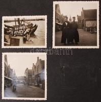 1938 nyara, Belgium, Hollandia, Franciaország, Svájc, Magyarország, 118 db fotó albumba rendezve