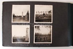 1938 nyara, Belgium, Hollandia, Franciaország, Svájc, Magyarország, 118 db fotó albumba rendezve