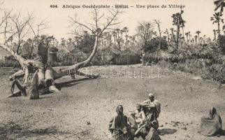 A village square, Senegalese folklore