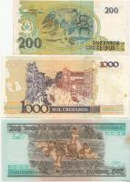 Brazília 1981-1984. 200C "Princesa Isabel" (4x) + 1987. 1000C "Machado de Assis"...