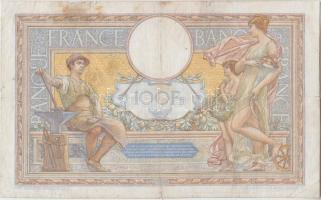 Franciaország 1935. 100Fr T:III,III- ragasztott
France 1935. 100 Francs C:F,VG sticked