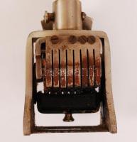 Sorszámozó bélyegző, fém, fa ,m:16 cm