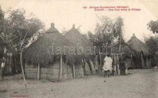 Dakar, village, native, huts, folklore