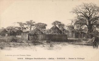 Dakar, natives, huts, folklore