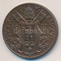 Vatikán 1937. 10C Br "XI. Piusz" T:1-
Vatican City 1937. 10 Centesimi Br "Pius XI&quo...