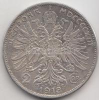 Ausztria 1912. 2K Ag &quot;Ferenc József&quot; T:2-,3 &lt;br/&gt;Austria 1912. 2 Corona Ag &quot;Franz Joseph&quot; C:VF,F