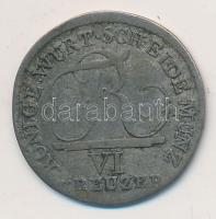 Német Államok / Württemberg 1808. 6Kr Ag &quot;Frigyes&quot; T:3 &lt;br/&gt;German States / Wurttemberg 1808. 6 Kreuzer Ag &quot;Friedrich&quot; C:F