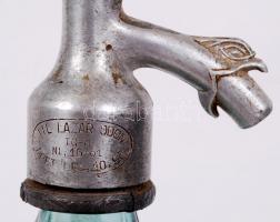 cca 1930 Marosvásárhely: Lázár Ödön madaras szájú szódás üveg