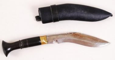 Zsigerelő kés bőr tokkal 18 cm