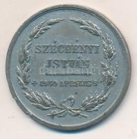 1860. &quot;Széchenyi István 1860. Április 8án&quot; cink emlékérem (29mm) szign: SEIDAN T:2-