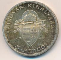 1938. 5P Ag &quot;Szent István&quot; T:2- &lt;br/&gt;Adamo P8.1