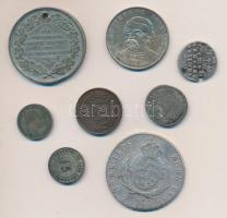 Kis vegyes fémpénz és emlékérem tétel ezüstökkel! T:vegyes