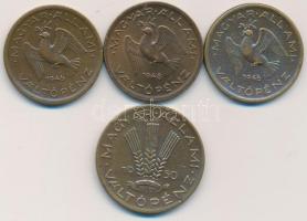 1946-1948. 10f (3x) + 1950. 20f T:1-,2