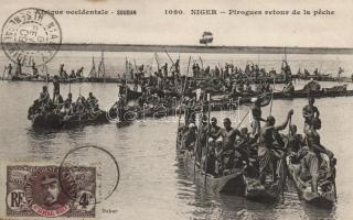 Fishermen on Niger River, Sudanese folklore