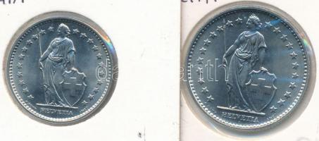Svájc 1970. 1Fr + 2Fr CuNi T:BU
Switzerland 1970. 1 Francs + 2 Francs CuNi C:BU