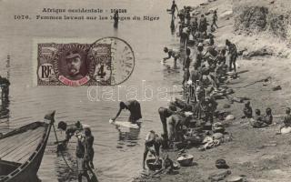 Washing women, Niger River, Sudanese folklore