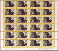 100 éves az UPU sor 8 db 24-es fél ív UPU Centenary set on 8 half-sheets of 24