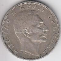 Szerbia 1912. 1D Ag &quot;I. Péter&quot; T:2-,3 &lt;br/&gt;Serbia 1912. 1 Dinar Ag &quot;Petar I&quot; C:VF,F