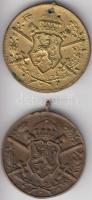 1938. Bolgár Háborús emlékmedál "1915-1918" Br és aranyozott Br kitüntetés mellszalag nélk...