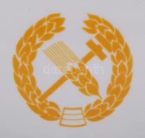 Hollóházi nagyméretű porcelán váza, kézzel festett, hibátlan, jelzett, m:37 cm / Hollóházi chinaware...