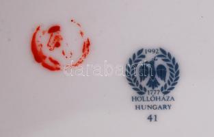 Hollóházi nagyméretű porcelán váza, kézzel festett, hibátlan, jelzett, m:37 cm / Hollóházi chinaware...