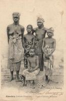 Susu natives from Conakry, Guinean folklore, ethnic nude (small tear)