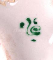 Népviseletben ülő lány, kézzel festett, jelzett, hibátlan, m:24 cm