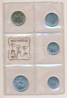 San Marino 1972. 1L-20L 10db-os forgalmi sor dísztokban T:1 &lt;br/&gt;San Marino 1972. 1 Lire, 2 Lire, 5 Lire, 10 Lire, 20 Lire, Mint Set in original paper case C:UNC