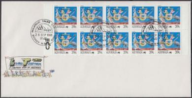 Definitive stamps + stamp-booklet sheet on 2 FDC, Forgalmi bélyeg + bélyegfüzetlap 2 db FDC-n