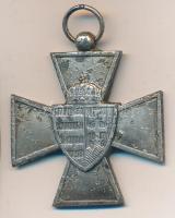 1940. "Nemzetvédelmi Kereszt / A Hazáért" kitüntetés mellszalag nélkül T:2
Hungary 1940. N...