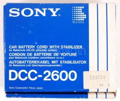 SONY DCC-2600 autó akkumulátor kábel