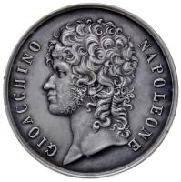 Olasz Államok / Nápoly és Szicília 1809. Katonai érdemérem Ag &quot;Joachim Murat (1808-1815)&quot; (23.99g/34mm) posztumusz! T:1- ph. R! &lt;br/&gt;Italian States / Naples and Sicily 1809. Medal of Military Merit &quot;Joachim Murat (1808-1815) &quot;GIOACCHINO NAPOLEONE / ONORE AL MERITO&quot; Ag (23.99g/34mm) posthumous! C:AU edge error R!