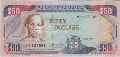 Jamaica 2007. 50$ T:I- &lt;br/&gt;Jamaica 2007. 50 Dollars C:Au